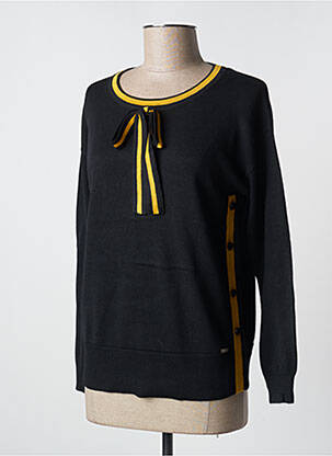 Pull resserrée sur le bas manches longues noir FELINO femme