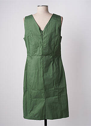 Robe mi-longue sans manche sans manche vert FELINO femme