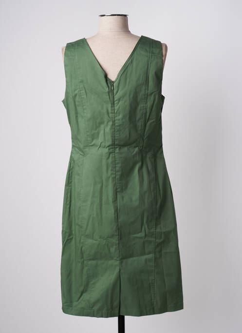 Robe mi-longue vert FELINO pour femme