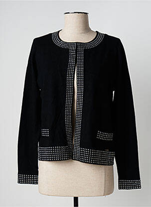 Gilet Multicolore Femme Félino Taille 2 (40) - En Maille Coton/polyamide, Manches Longues, Excellent état