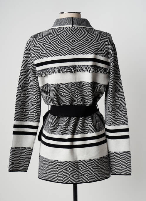 Gilet manches longues noir FELINO pour femme