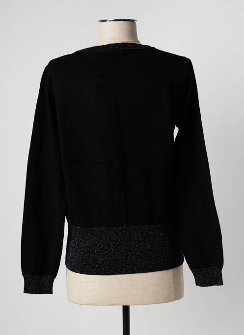 Gilet manches longues noir FELINO pour femme