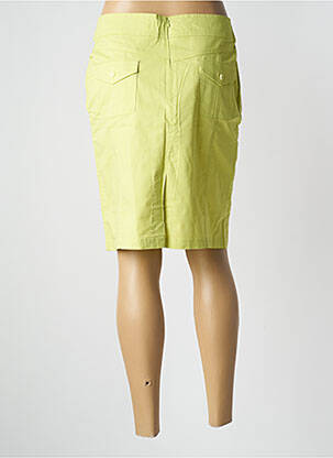 Jupe mi-longue stretch vert FELINO femme