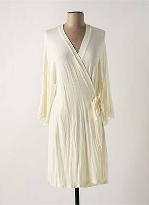 Robe de chambre tissage jersey beige ANTIGEL femme