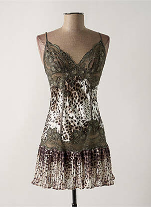 Nuisette/combinette tissage satiné gris MARJOLAINE femme