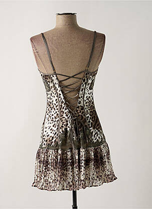 Nuisette/combinette tissage satiné gris MARJOLAINE femme