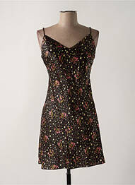 Nuisette/combinette tissage satiné noir MARJOLAINE femme