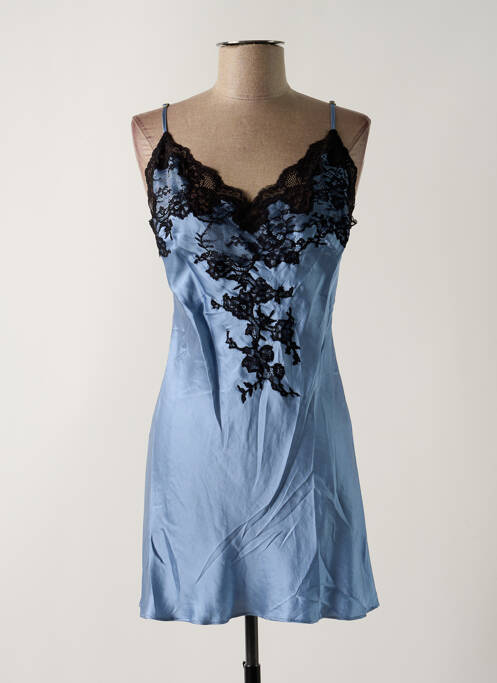 Nuisette/combinette broderie bleu MARJOLAINE femme