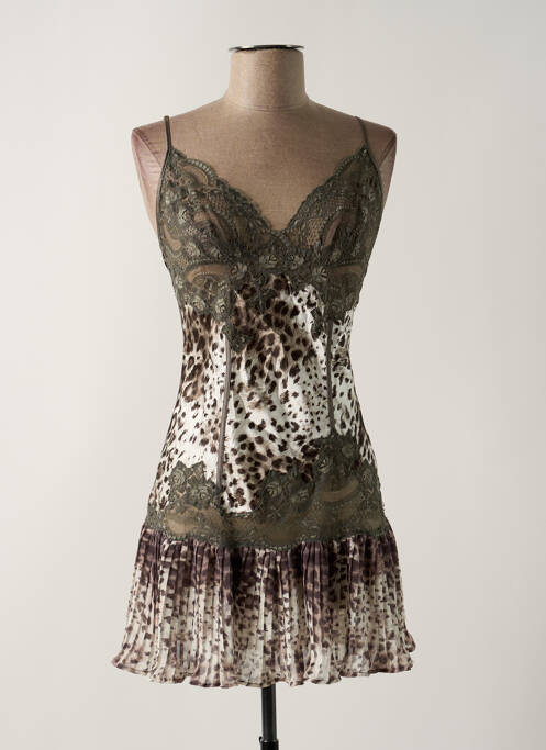 Nuisette/combinette tissage satiné gris MARJOLAINE femme
