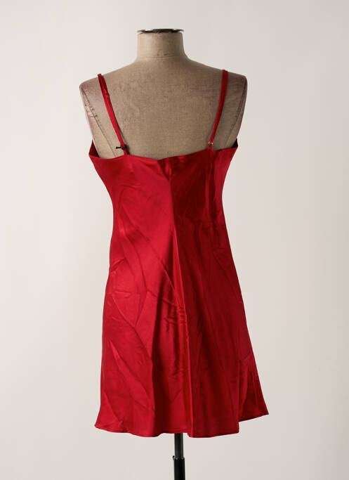 Nuisette/combinette tissage satiné rouge MARJOLAINE femme