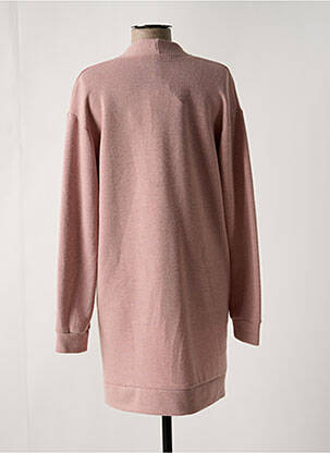 Gilet manches longues fermeture boutonnée sur le devant rose SENORETTA femme