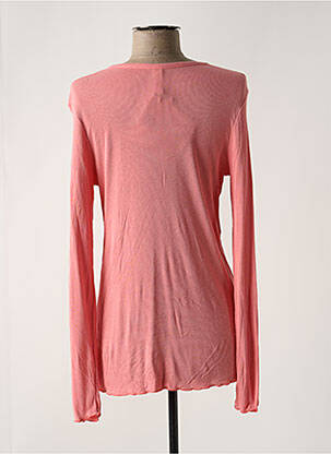 Gilet manches longues coupe cintrée rose SENORETTA femme