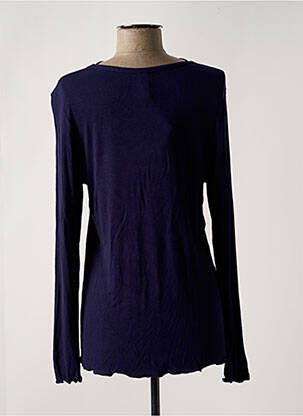 Gilet manches longues coupe cintrée bleu SENORETTA femme
