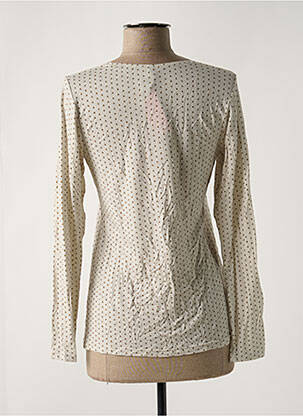 Top imprimé fantaisie manches longues beige ANTIGEL femme