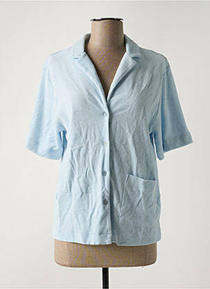 Pyjama manches courtes bleu HANRO femme
