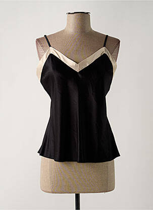 Top coupe cintrée fines bretelles noir LINGADORE femme