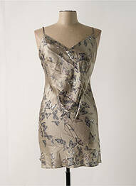 Nuisette/combinette col rond gris MARJOLAINE femme