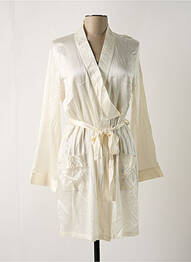Déshabillé manches longues blanc MARJOLAINE femme