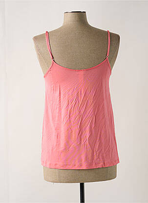 Top coupe cintrée fines bretelles rose FRALY femme