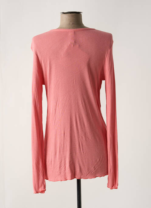 Gilet manches longues coupe cintrée rose SENORETTA femme