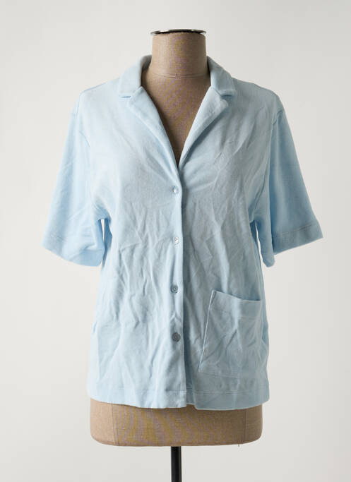 Pyjama manches courtes bleu HANRO femme