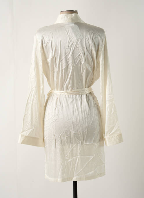 Déshabillé manches longues blanc MARJOLAINE femme