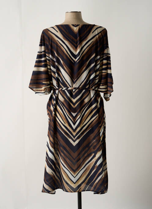 Robe mi-longue marron CHARMLINE pour femme