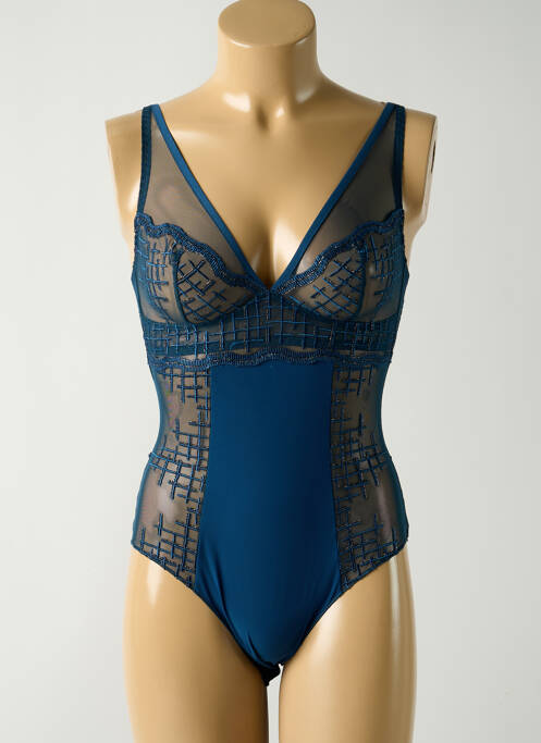 Body lingerie bleu LOUISA BRACQ pour femme