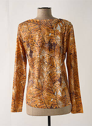 Top stretch manches longues orange DIANE LAURY femme