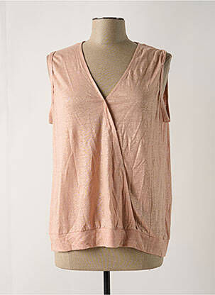Top coupe fluide sans manche rose VOODOO femme