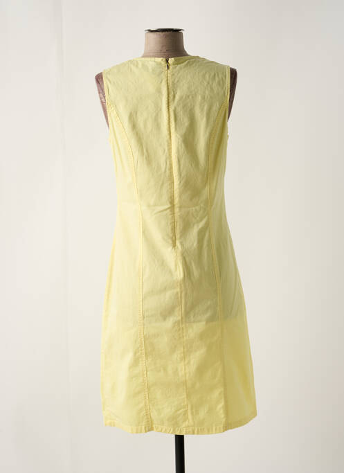 Robe mi-longue sans manche sans manche jaune GUY DUBOUIS femme