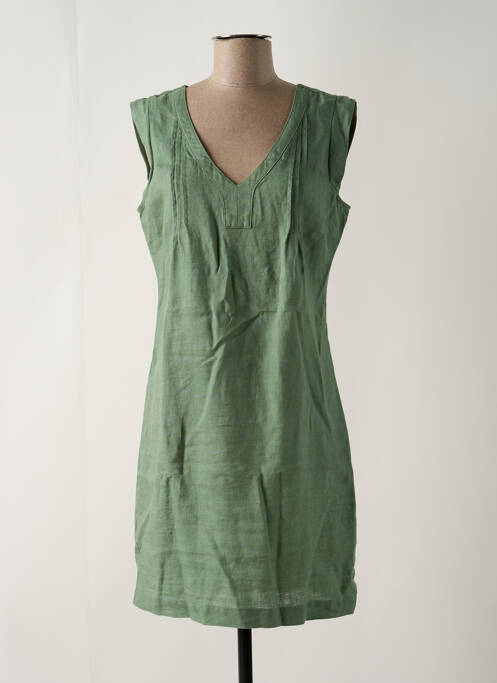 Robe mi-longue vert JULIE GUERLANDE pour femme