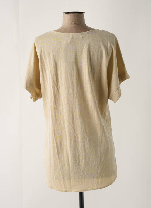 T-shirt beige KARIN HERTZ pour femme