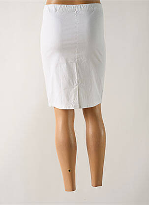 Jupe mi-longue stretch blanc ORIENTIQUE NATURALLY femme