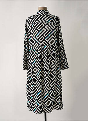 Robe longue manches longues manches longues noir CECIL femme