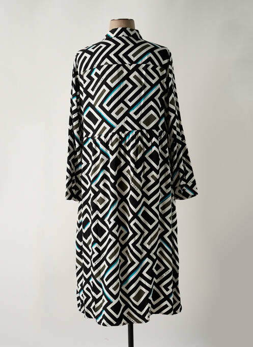 Robe longue manches longues manches longues noir CECIL femme