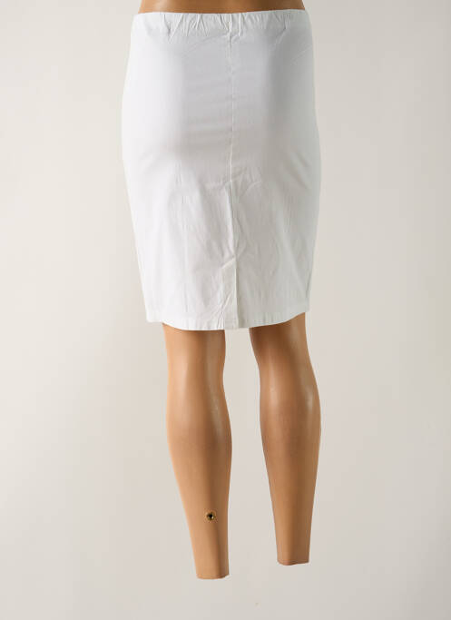 Jupe mi-longue blanc ORIENTIQUE NATURALLY pour femme
