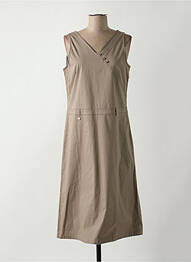 Robe mi-longue sans manche sans manche gris AGATHE & LOUISE femme