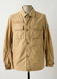 Veste casual coupe droite beige S4 JACKETS homme