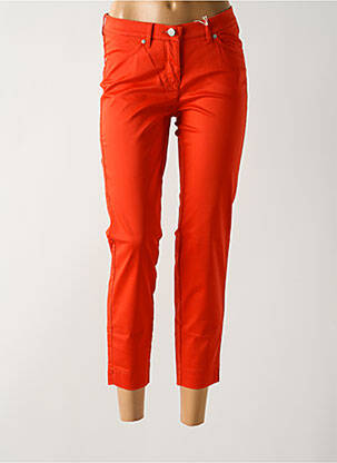 Pantalon 7/8 stretch taille normale orange TONI femme