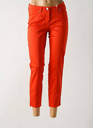 Pantalon 7/8 stretch taille normale orange TONI femme