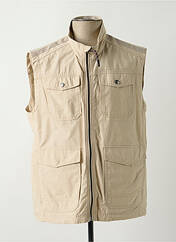 Gilet sans manche beige COFOX pour homme seconde vue