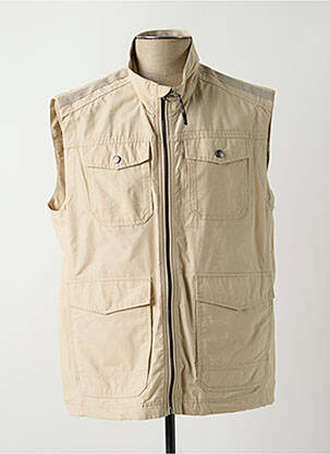 Gilet sans manche beige COFOX pour homme