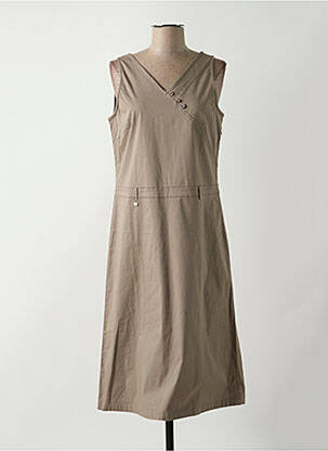 Robe mi-longue gris AGATHE & LOUISE pour femme