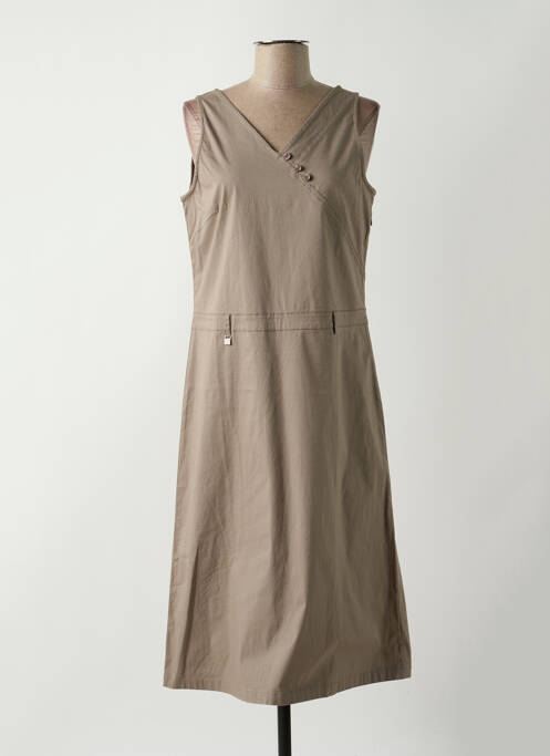 Robe mi-longue sans manche sans manche gris AGATHE & LOUISE femme