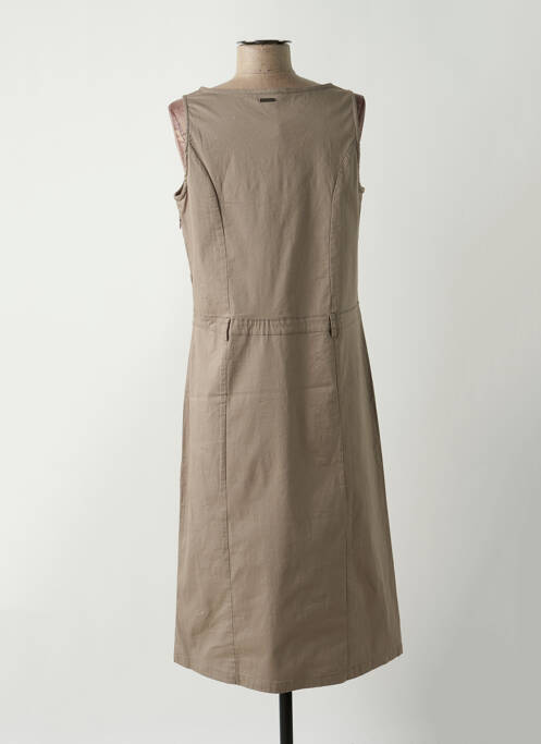 Robe mi-longue sans manche sans manche gris AGATHE & LOUISE femme
