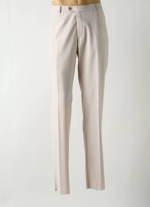 Pantalon droit beige BRUNO SAINT HILAIRE pour homme