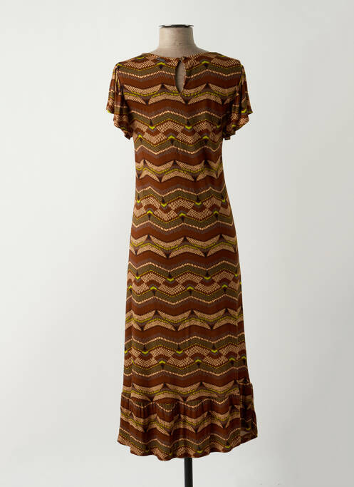 Robe longue marron AGATHE & LOUISE pour femme