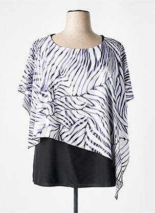 Tunique manches courtes col rond violet SPG WOMAN femme