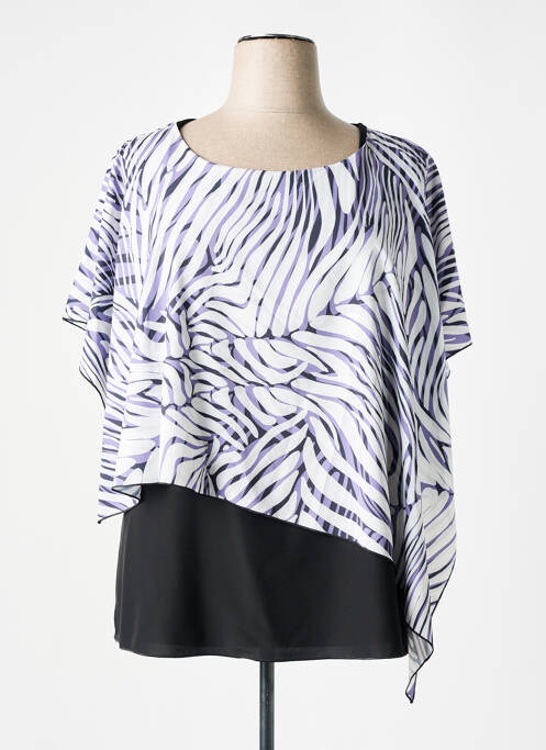 Tunique manches courtes col rond violet SPG WOMAN femme